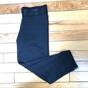 Victoria Secret pink ultimate black Capri legging